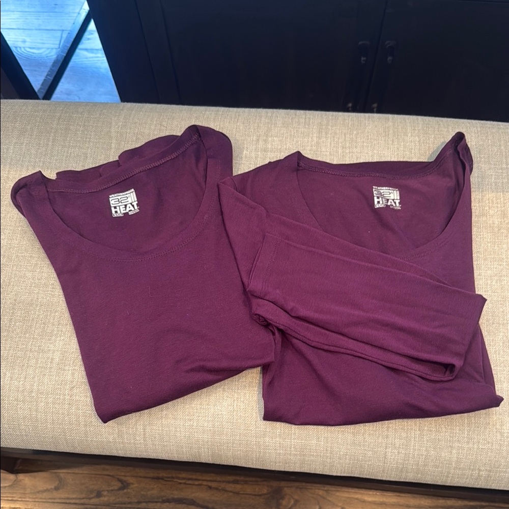 Weatherproof 32 Degrees Heat Maroon Top